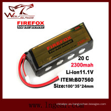 2300mAh Firefox 11.1V Lipo Li-Po Li-Polymer batería 20C superpotencia